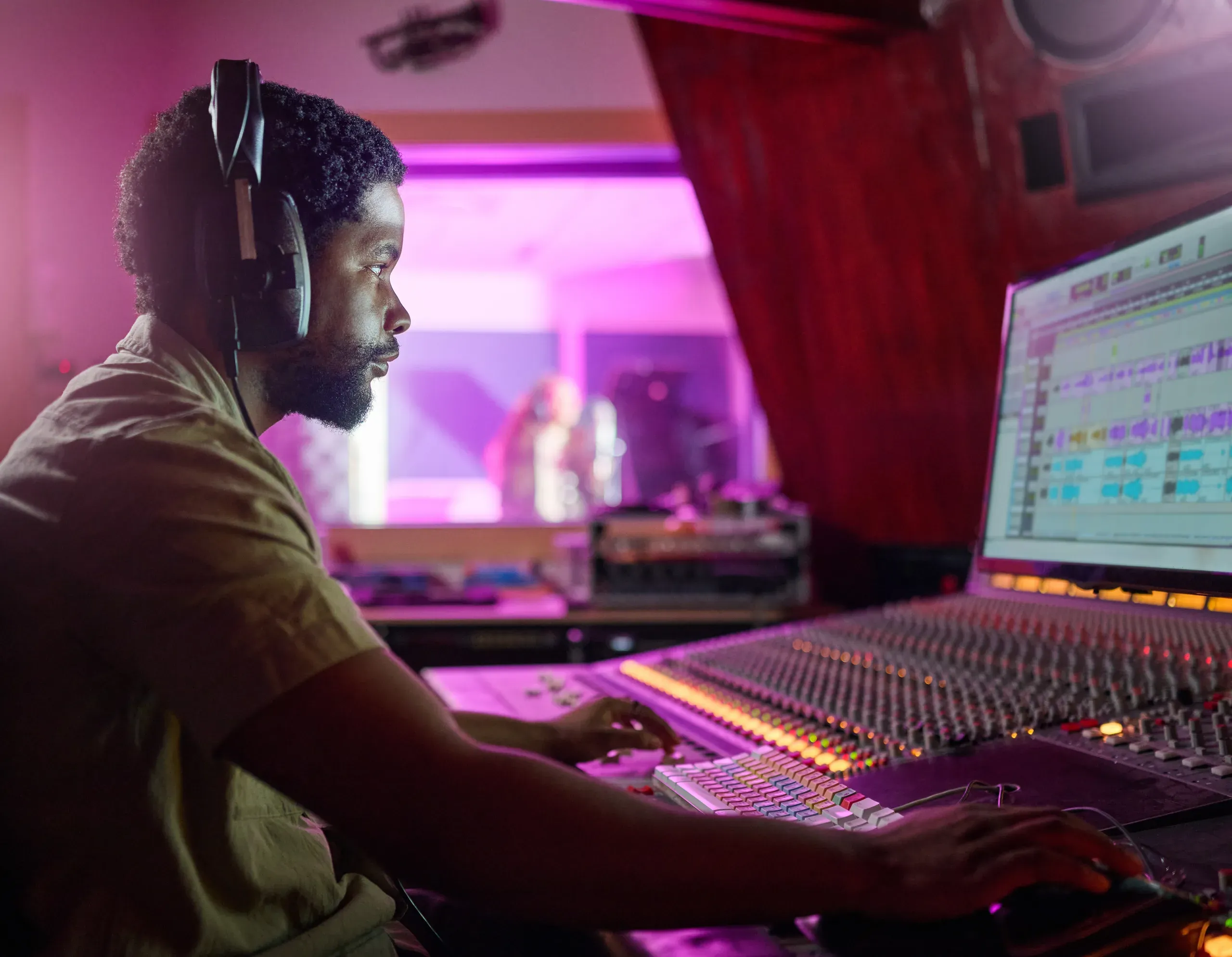 WTG studio recording session